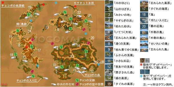 FF9陆行鸟挖宝地图日版